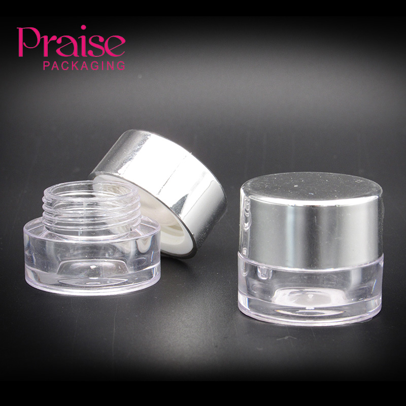 7.5g round plastic container eye shadow eyeliner jar