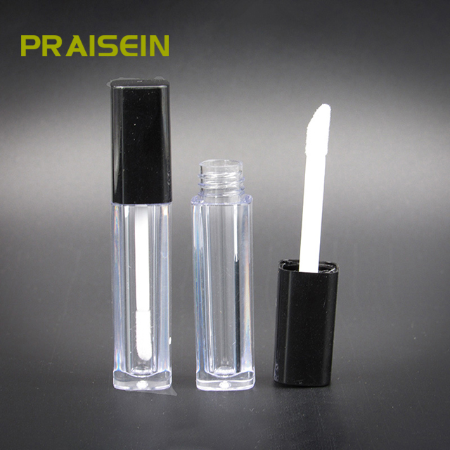 square cheap price makeup trial packaging empty plastic lipgloss tube