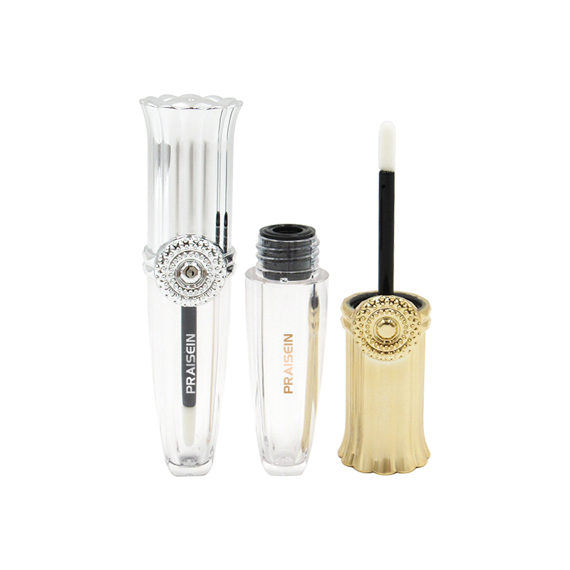 Praisein patent cosmetic packaging 6ml clear lip gloss tube own brand with logo silver mascara tube capacity 10ml