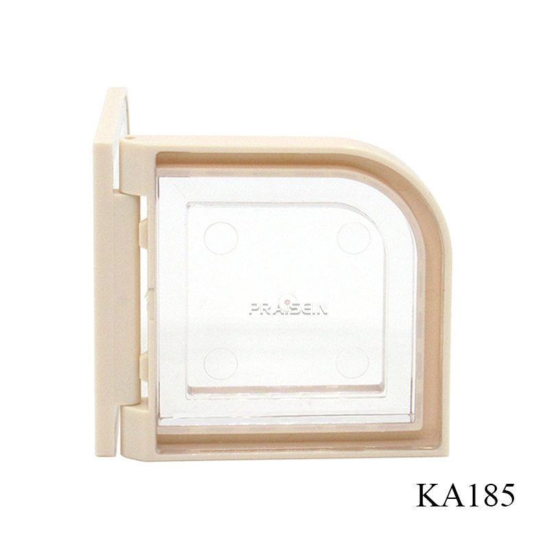 Blush case custom label clamshell type transparent highlight palette empty plastic powder compact container packaging