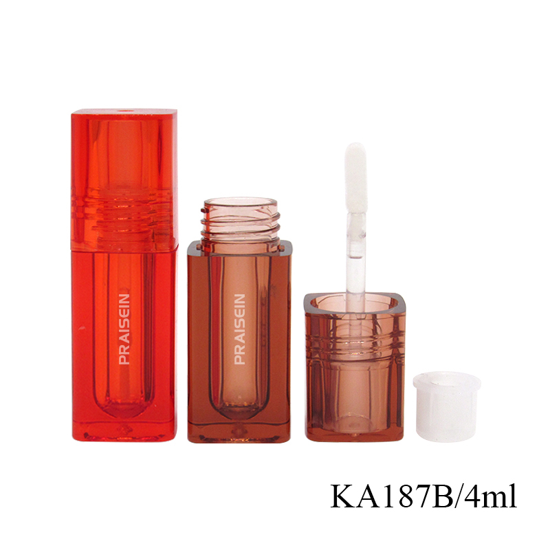 Private label cosmetics lip gloss container packaging custom 4ml high quality empty plastic lip gloss tubes