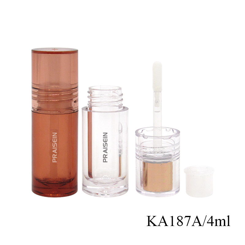 Private label cosmetics lip gloss container packaging custom 4ml high quality empty plastic lip gloss tubes