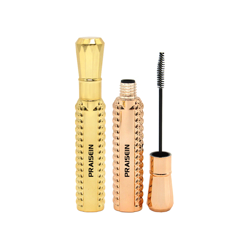 New Product custom plastic mascara tubes cosmetic container 5ml empty gold mascara tube with brush