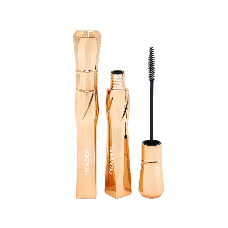 New Product custom plastic mascara tubes cosmetic container 5ml empty gold mascara tube with brush