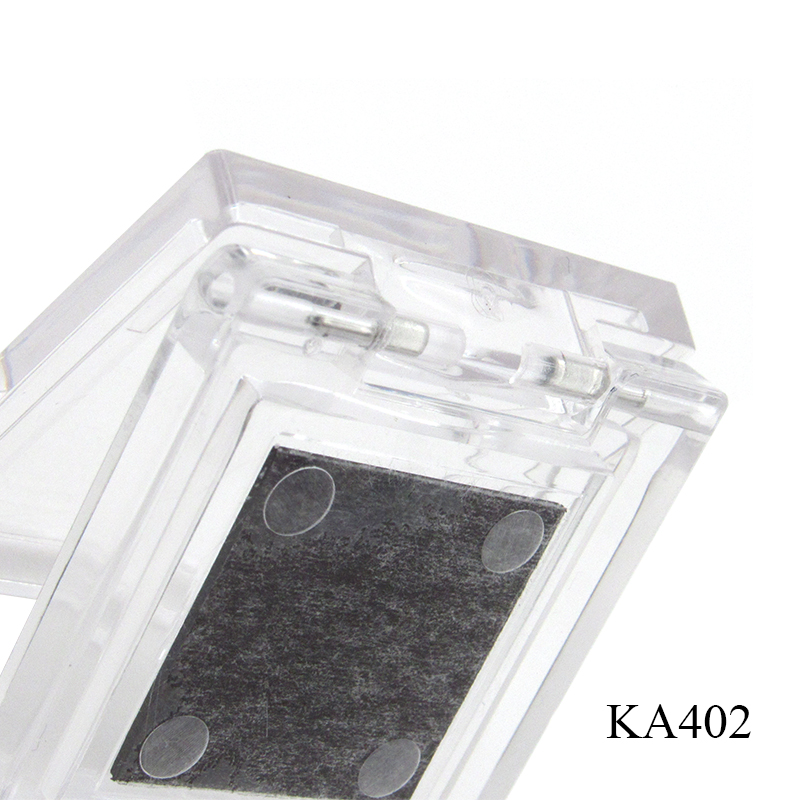 Square empty clear plastic eye shadow case,portable eye shadow container can be placed iron plate, cosmetics packaging wholesale