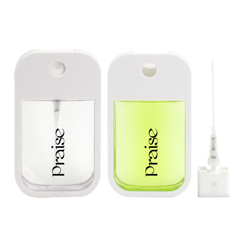 Card shape plastic hand sanitizer spray bottle, portable square empty alcohol spray bottle,perfume container cosmetics packaging