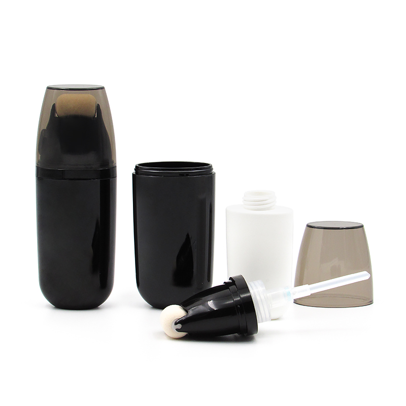 Hot sale Makeup 20ml/30ml empty foundation tube plastic cosmetic BB Powder tube container packaging with Push roller sponge