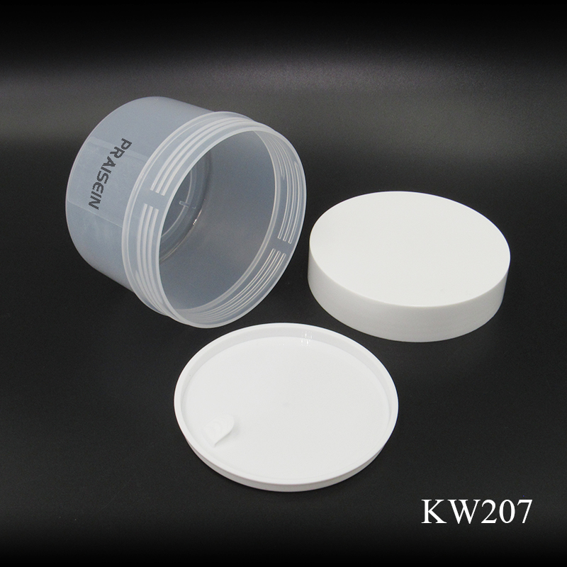 Cream jar shantou manufacturer 300g round wide mouth plastic jar packaging, transparent cosmetic cream jars