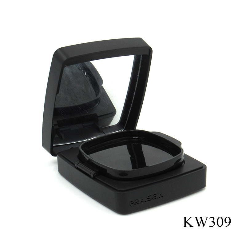 Customize black magnetic air cushion BB cream plastic packaging case wholesale square cosmetic foundation case