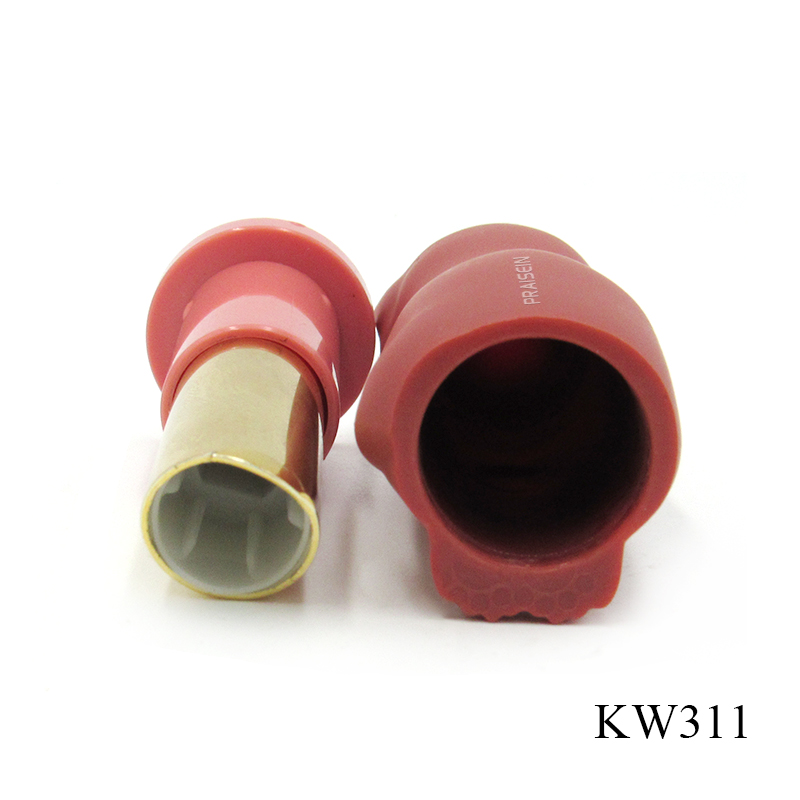 Empty cat shape lipstick tube packaging custom 11mm caliber plastic lipstick tube cosmetic packaging