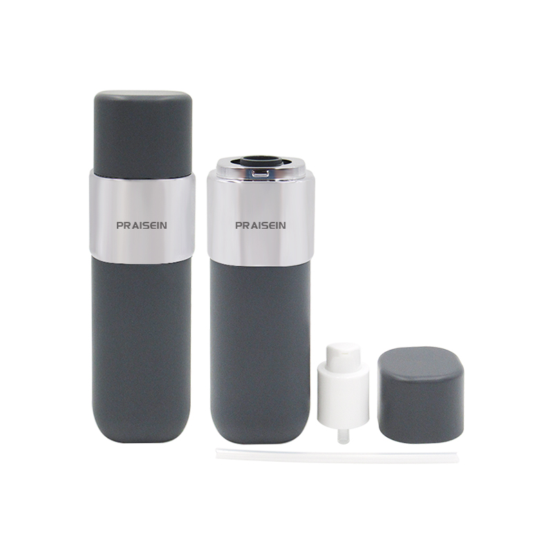 Manufacture PET plastic cosmetic packaging bottle with lotion pump, square empty cream jar with screw cap