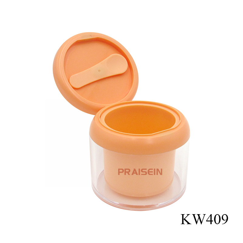 80g magnetic cream bottle replaceable inner bottle plastic skin care cream packaging container plastic jar