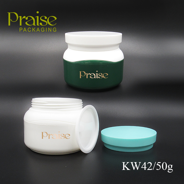 Factory wholesale plastic container packaging skin care cream jar, 50g empty cream package for sale