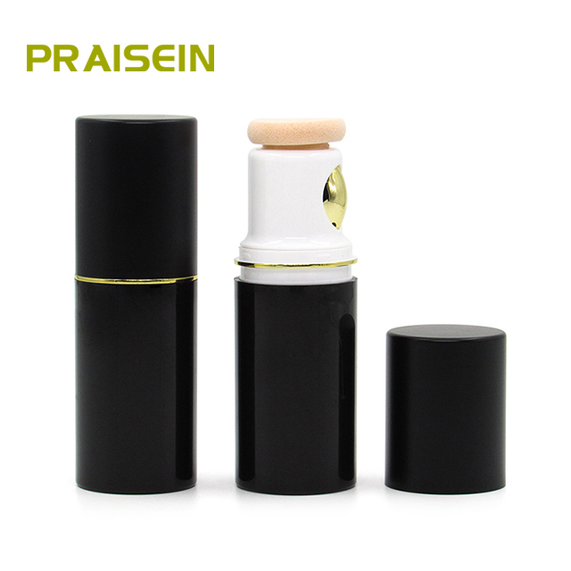 Wholesale custom Design cosmetic 30g empty foundation concealer tube packaging, makeup Pressed vacuum bottle with puff sponge