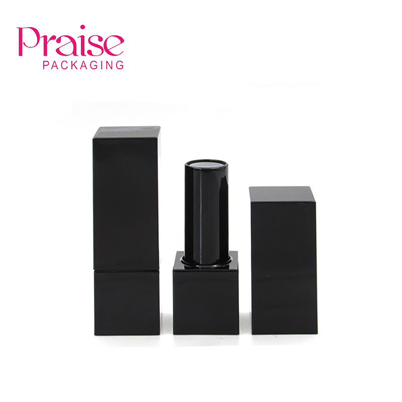 Wholesale Hot sale makeup square empty magnetic lipstick tube container plastic packaging