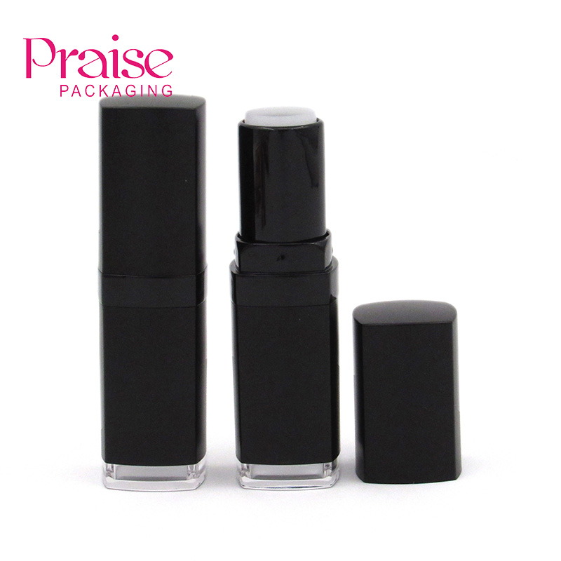 New product cosmetic tube packaging black plastic lipstick container