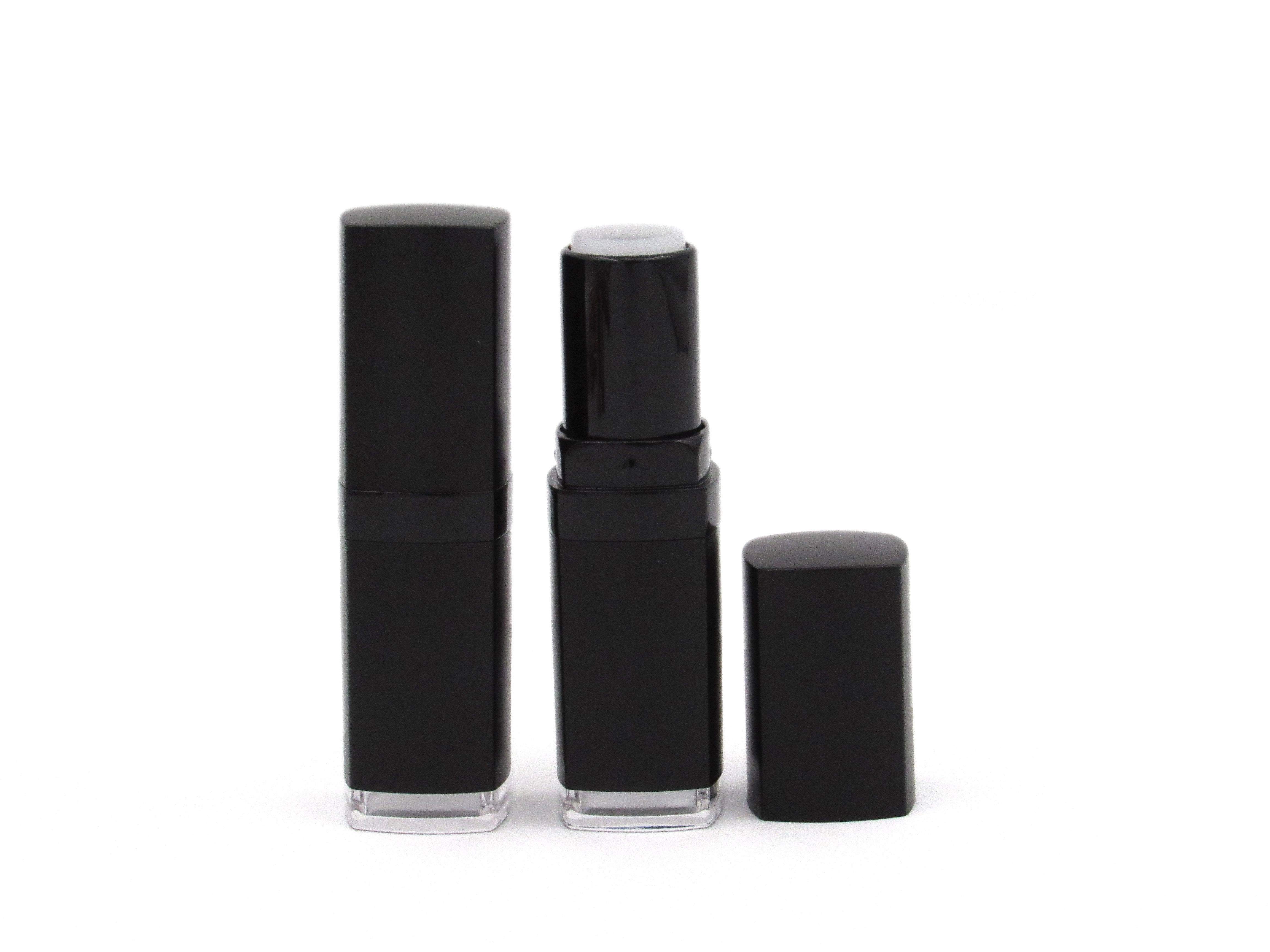 New product cosmetic tube packaging black plastic lipstick container