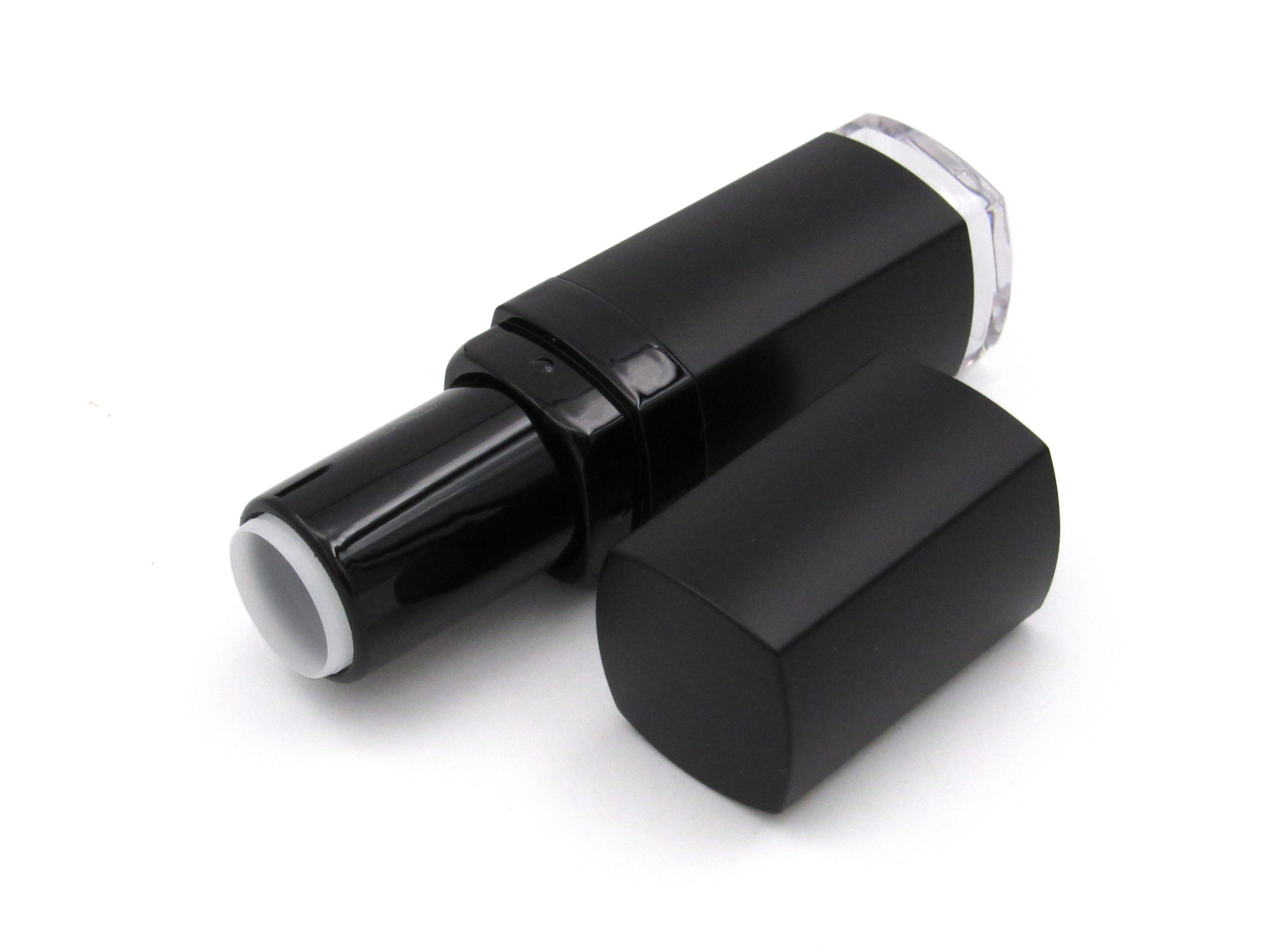 New product cosmetic tube packaging black plastic lipstick container