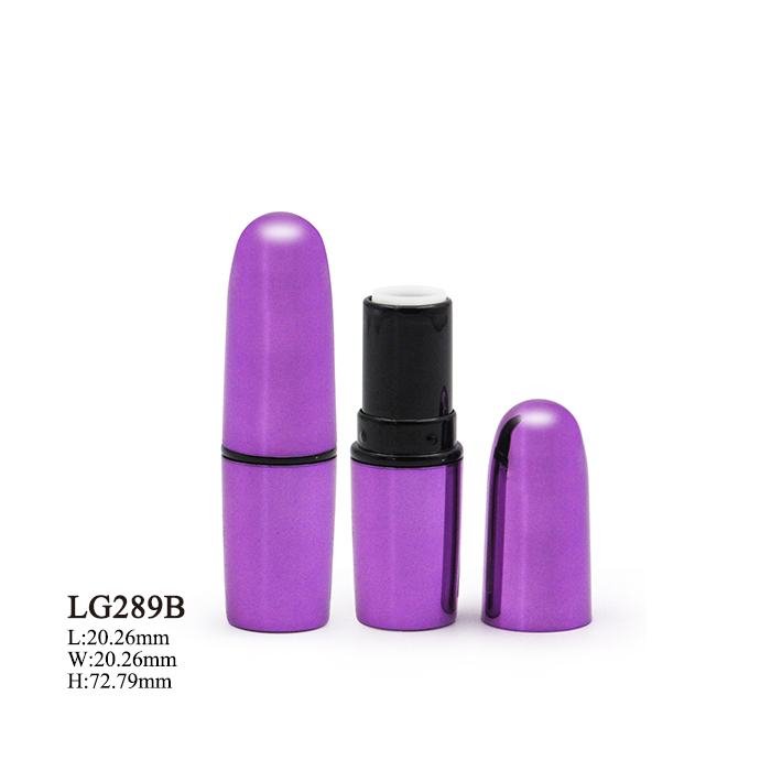 Wholesale makeup custom pattern LOGO High quality bullet shape empty lip stick tube for Women cosmetic plastic packaging