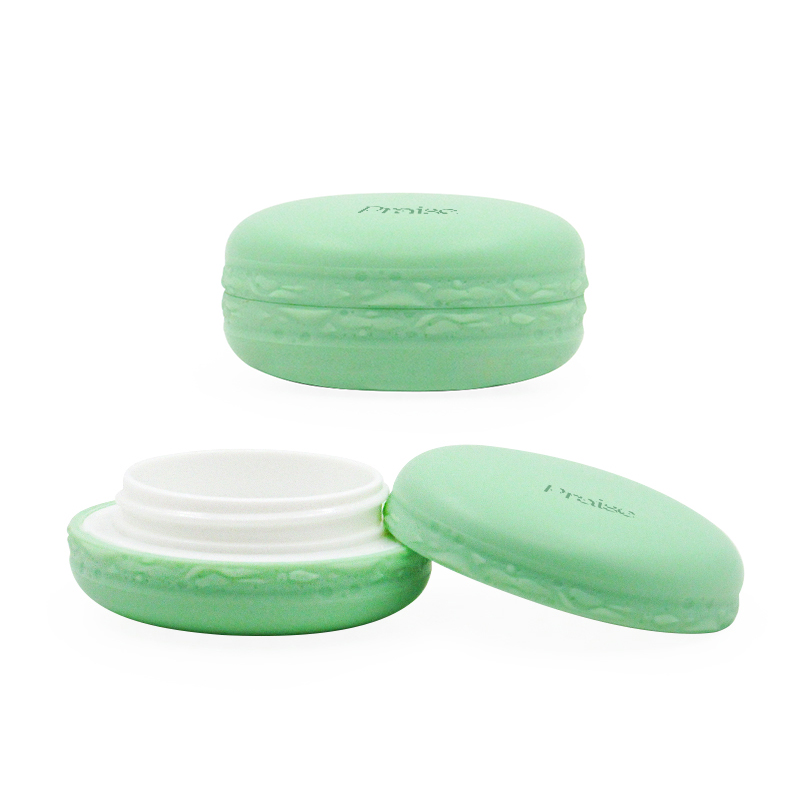 Free sample 10g cute round plastic face cream container, empty cosmetic lip balm jar packaging wholesale