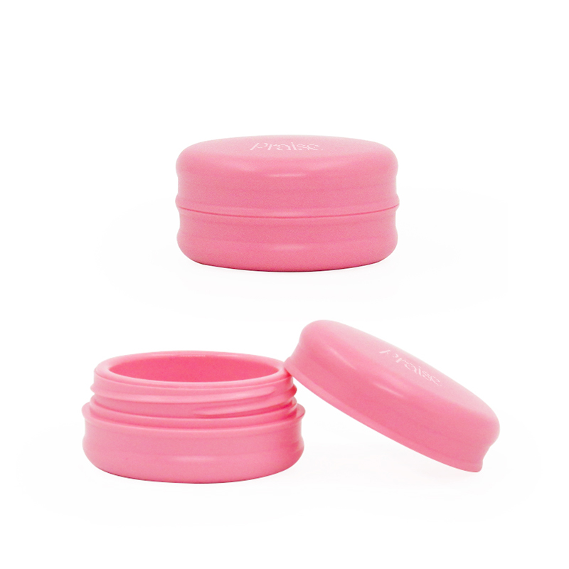 Free sample 10g cute round plastic face cream container, empty cosmetic lip balm jar packaging wholesale