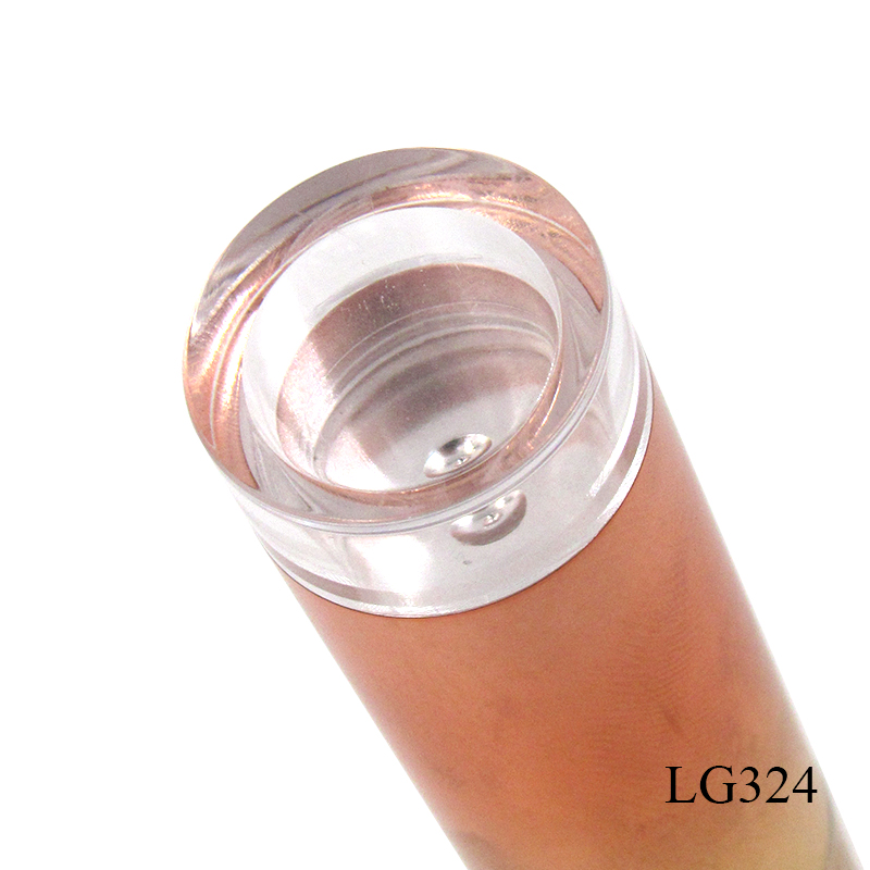 High quality gradient spray plastic lipstick tube, cosmetic round lipstick container packaging production custom, support sample