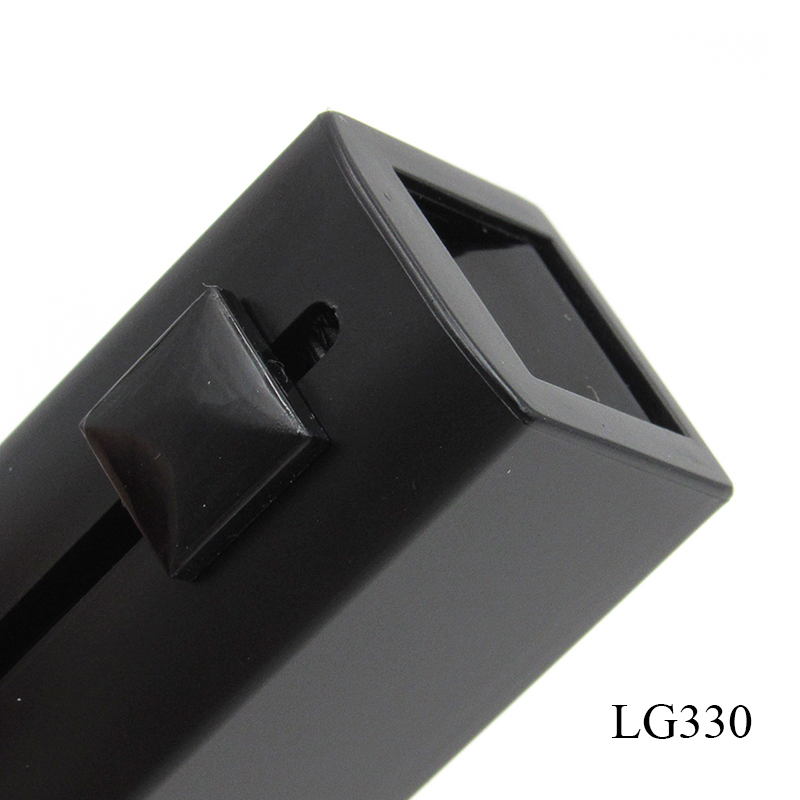 Black square cosmetics tube, new style push-pull design lipstick tube container plastic packaging custom printing