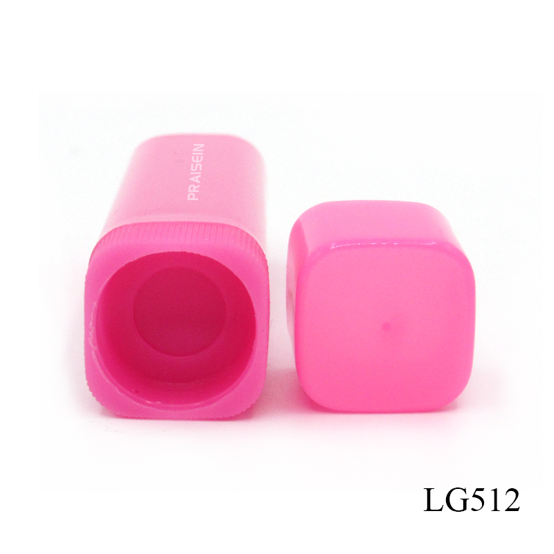 Manufacturer customized plastic lipstick rod tube smooth surface square empty cosmetics lipstick container