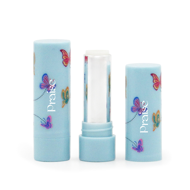 Custom cosmetic packaging plastic eye shadow blush case, round rotary lipstick tube lip gloss container wholesale