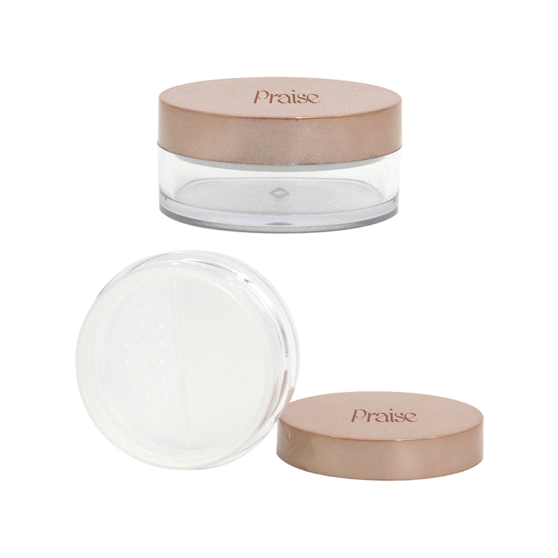 Custom cosmetic packaging plastic eye shadow blush case, round rotary lipstick tube lip gloss container wholesale