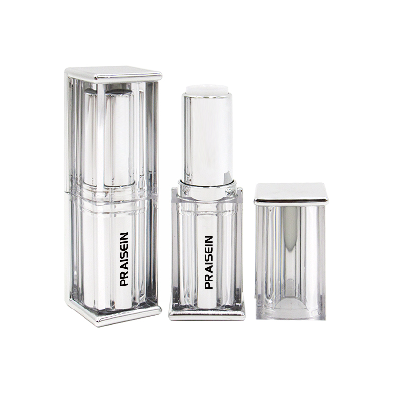 Private brand custom high-end lipstick empty tube wholesale silver plastic lipstick tube container 11mm