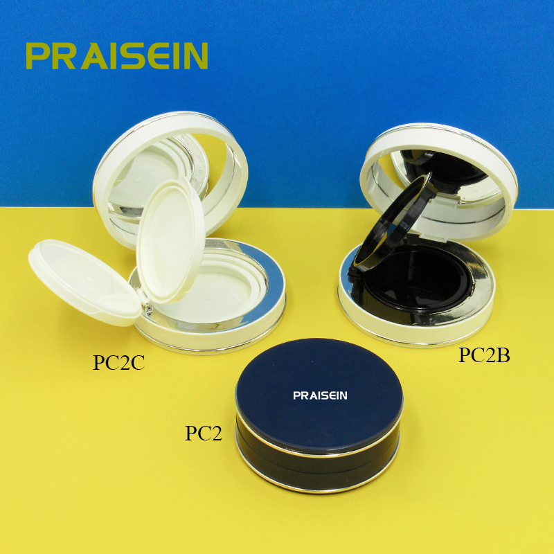 Wholesale cosmetic air cushion BB cream case with mirror magnetic buckle foundation box air cushion case plastic packaging