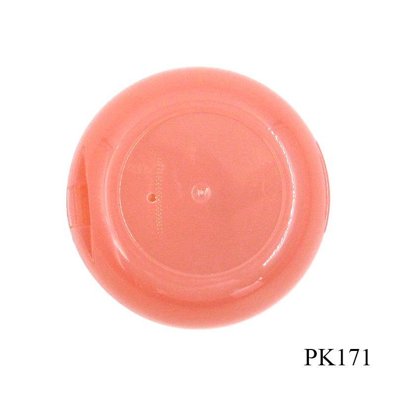 Lovely color plastic cosmetic blush packaging container manufacturers wholesale smooth round empty monochromatic blush case