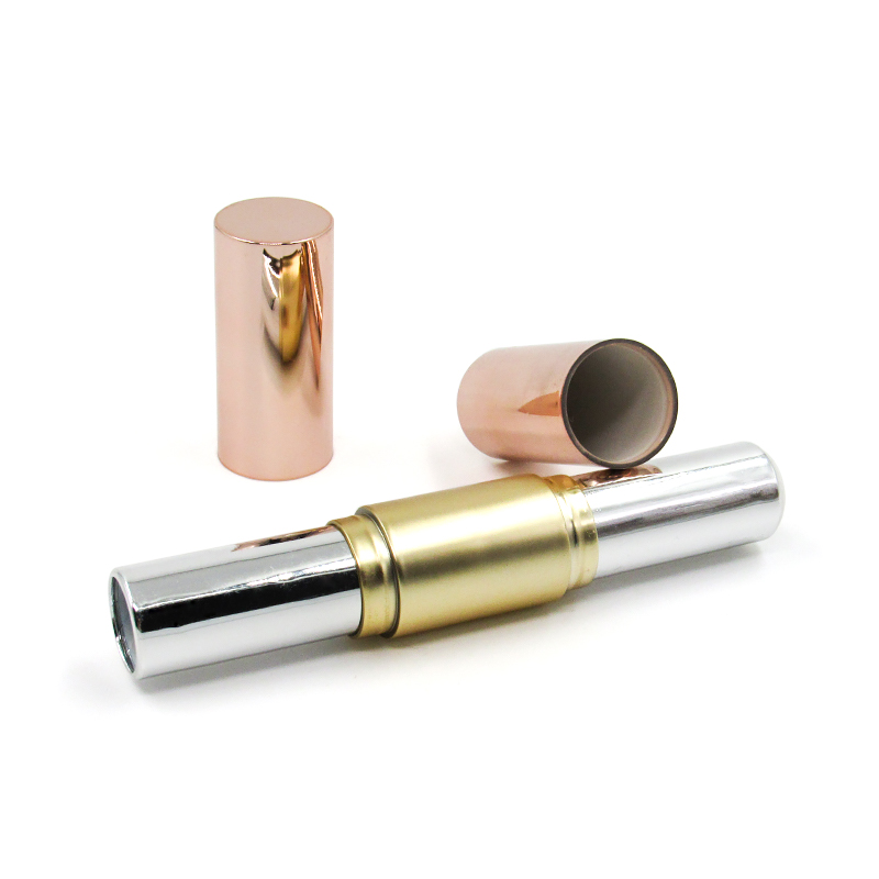 Wholesale custom empty round highlighter concealer tube, double-head cosmetic facial contouring stick container packaging