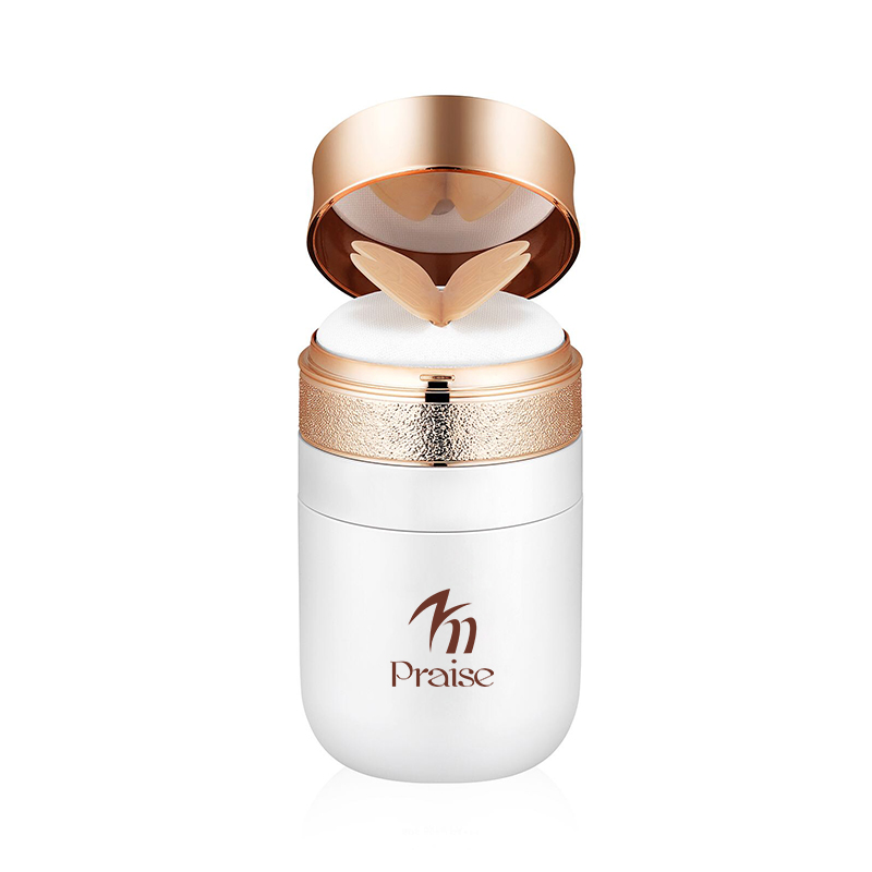 Makeup cushion liquid foundation empty bottle packaging,30ml press type sunscreen concealer plastic bottle,custom butterfly puff