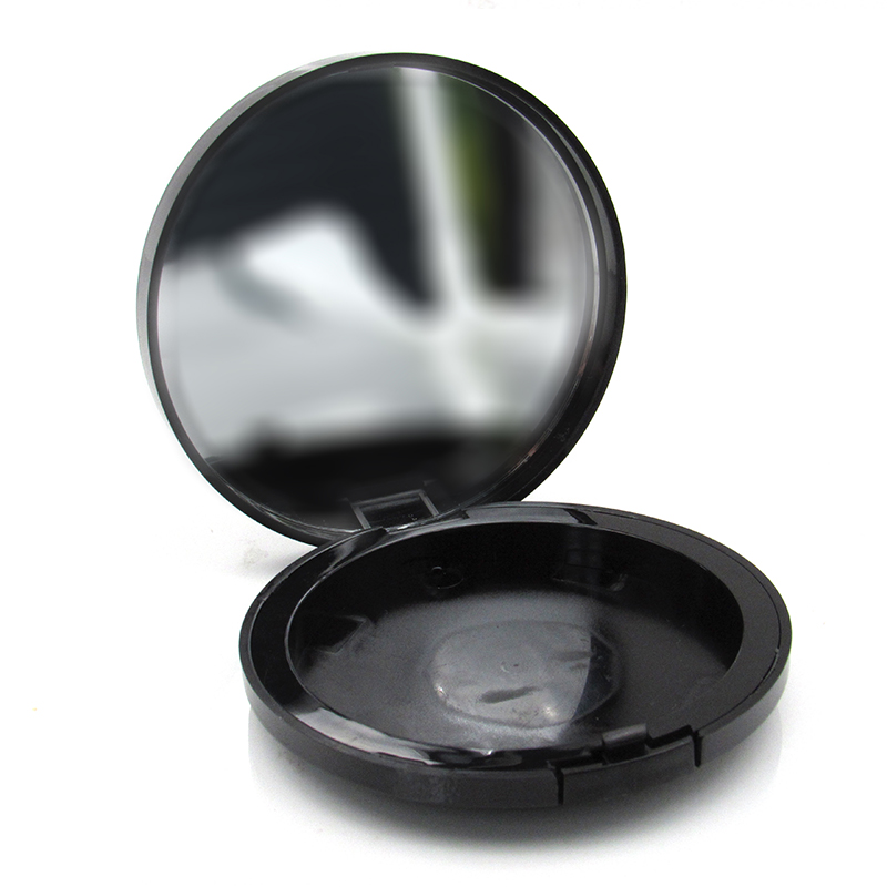 Best price wholesale plastic compact container cosmetic make up pressed powder case