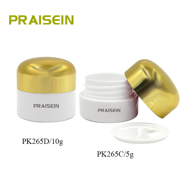 26mm inner diameter face cream cosmetic jar free sample 5g 10g round empty small plastic jar with screw lid