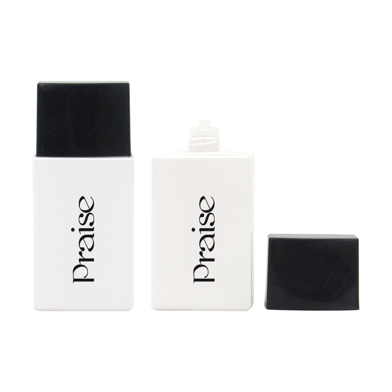 20ml 40ml 50ml cosmetic lotion packaging bottle custom empty square plastic sunscreen container bottle