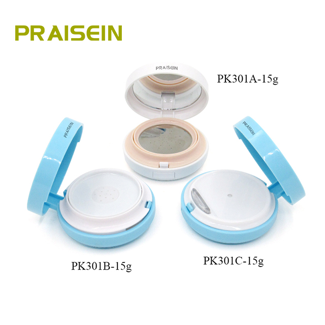 15g Sealed air cushion BB cream container round plastic vacuum air cushion foundation case cosmetic packaging