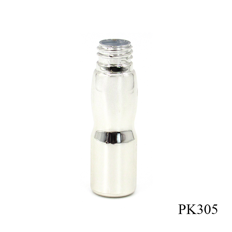 Wholesale high quality skin care packaging round lotion pump bottle, 25g silver plastic empty eye cream container free sample