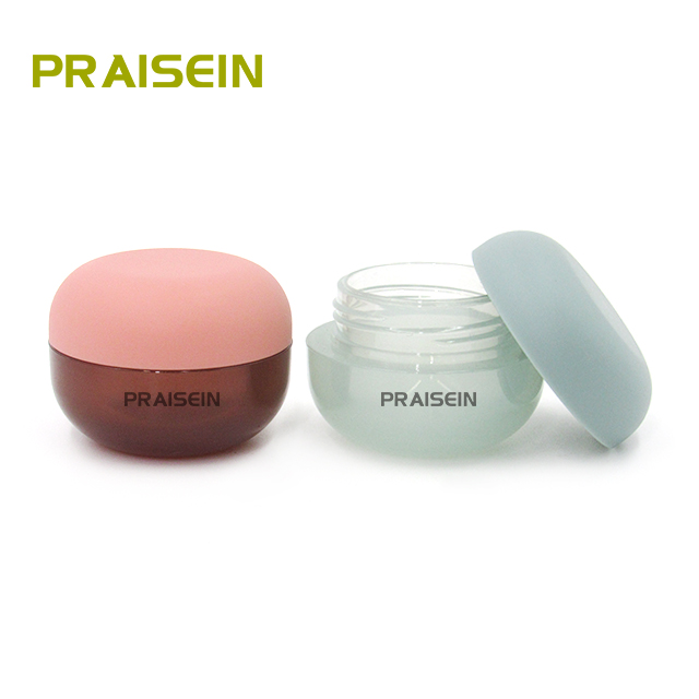 Round lip scrub lip balm container packaging supply empty cosmetic plastic jar with lid sample cream jars