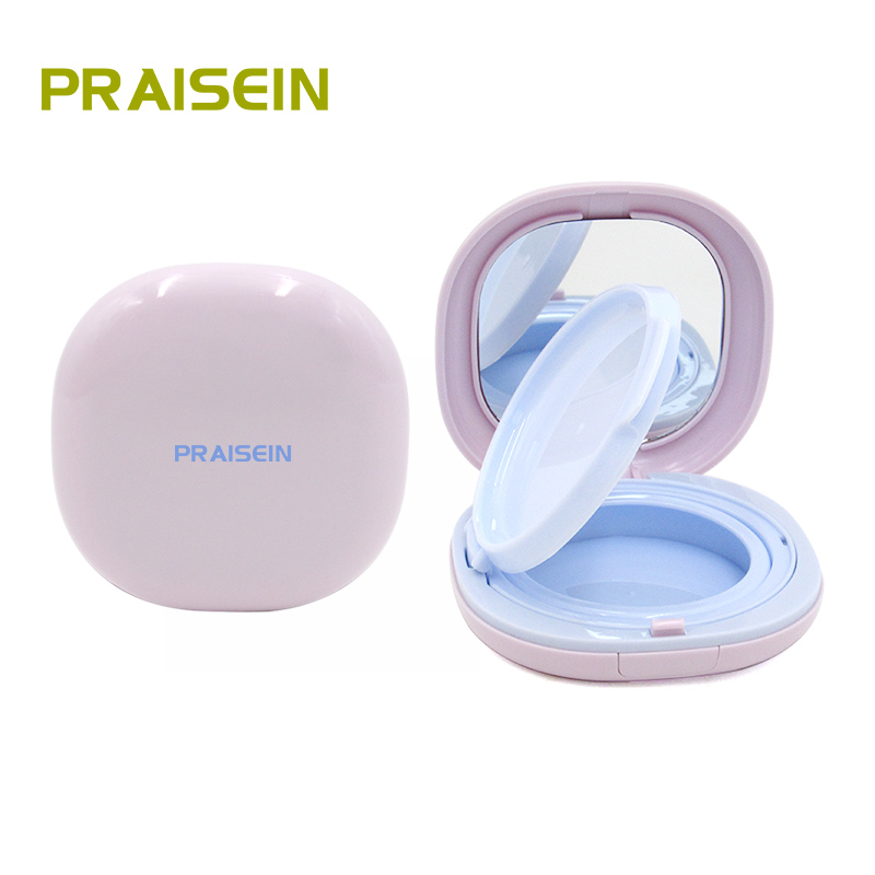 Square cosmetic air cushion container empty plastic BB cream foundation compact air cushion box packaging