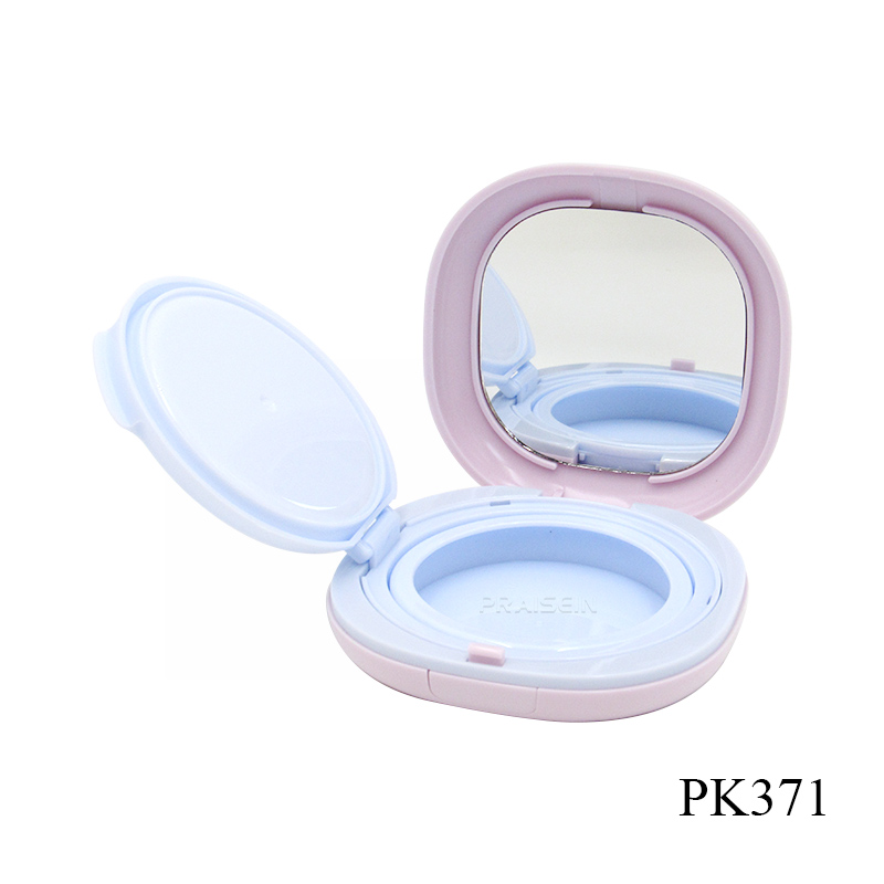 Square cosmetic air cushion container empty plastic BB cream foundation compact air cushion box packaging