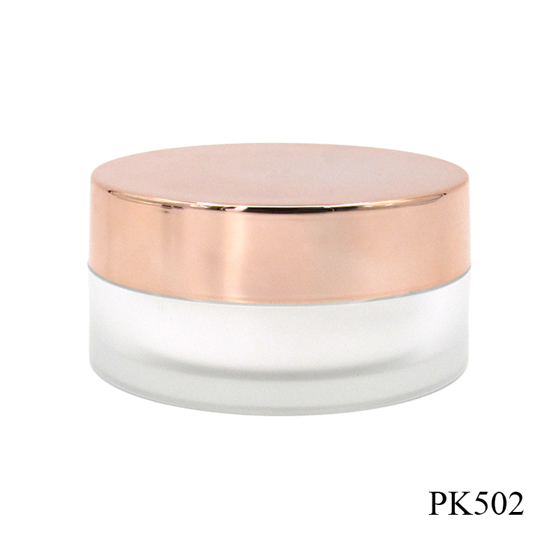 Acrylic cream jar custom spraying round plastic empty cosmetic container, 60g thick wall face cream jars