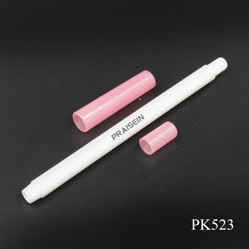 Manufacturer custom circular eyebrow pencil tube packaging can bottom fill plastic makeup eyebrow pencil empty tube