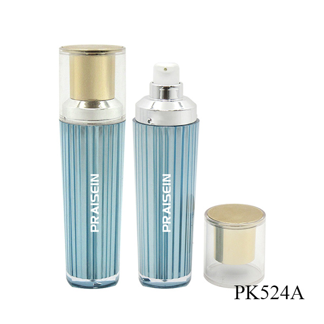 Support take sample skin care packaging square bottom lotion container with pump custom luxury lotion plastic bottle