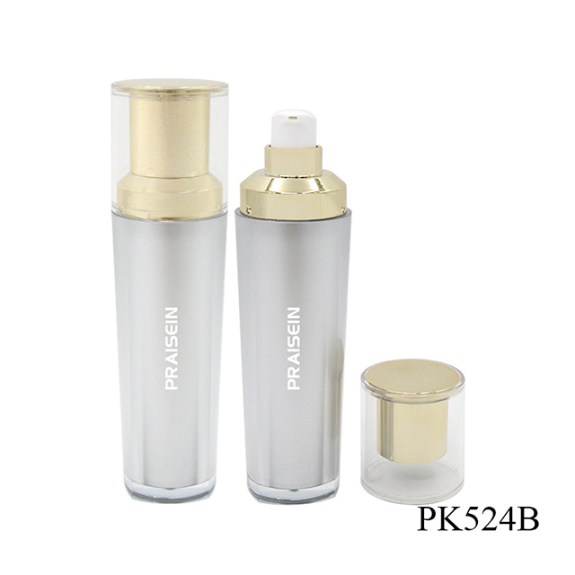 Support take sample skin care packaging square bottom lotion container with pump custom luxury lotion plastic bottle