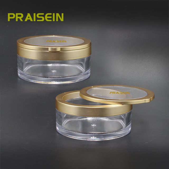 Plastic transparency capsule jar container with magnetic screw lid can hold 30 grain essence capsule bottles