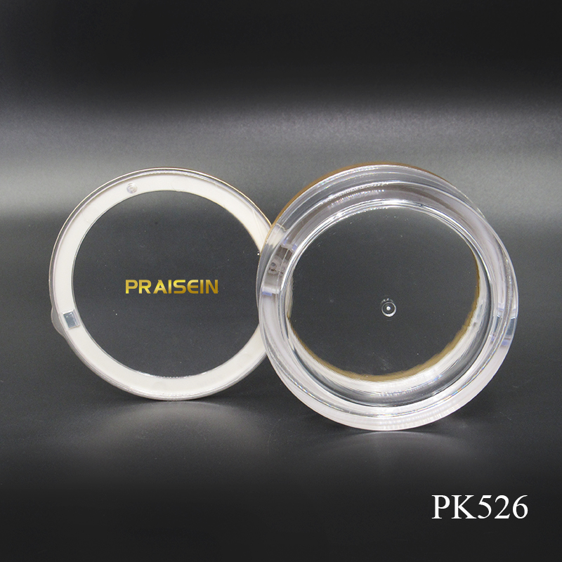 Plastic transparency capsule jar container with magnetic screw lid can hold 30 grain essence capsule bottles