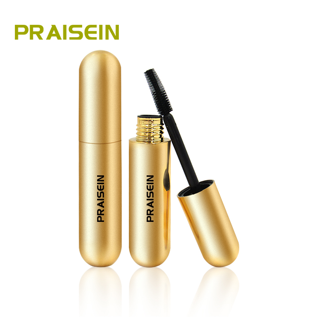 Factory custom private brand plastic mascara packaging tube with wand 17.33ml empty gold mascara tubes